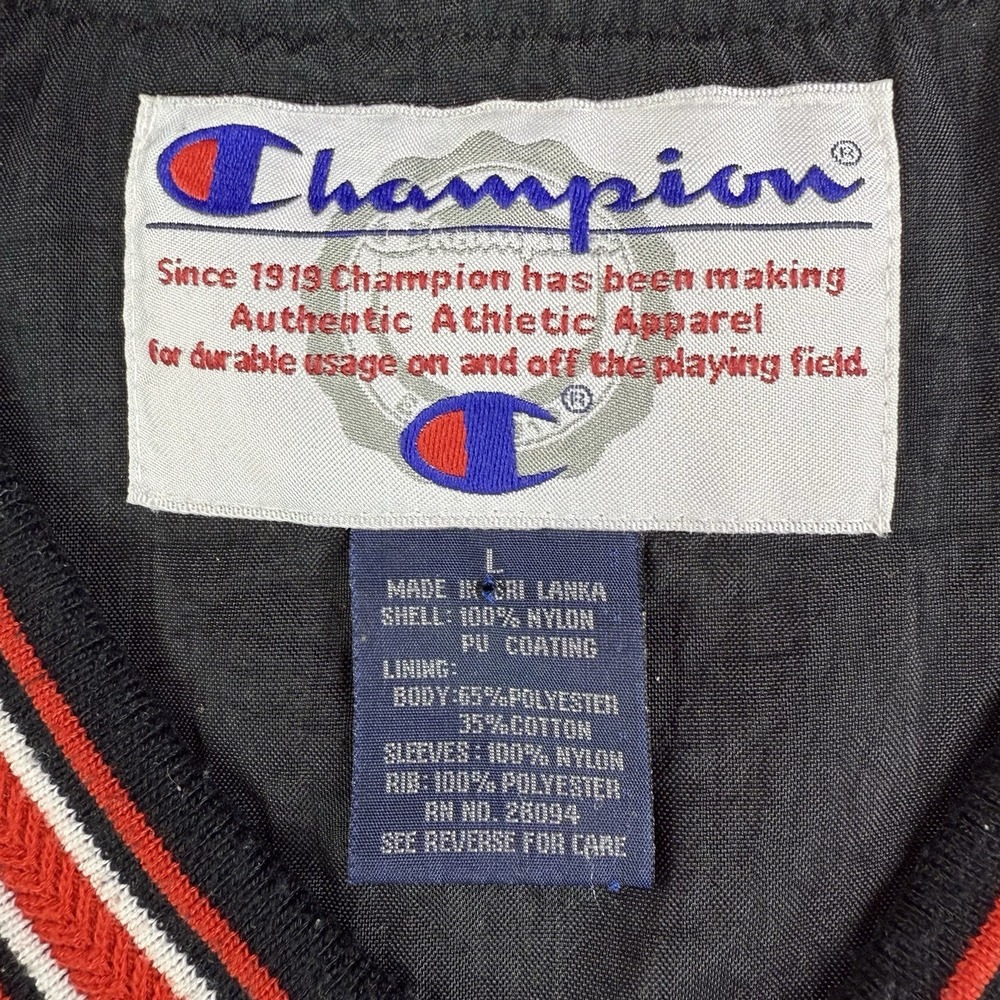 Vintage Champion Manchester Indians Pullover Windbreaker Jacket Men's L Red 90s - Picture 2 of 12